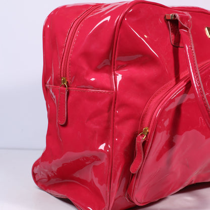 Antler Pink Patent Leather Handbag